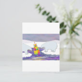 Polar Bears Birthday Cake Postkarte (Stehend Vorderseite)