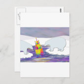 Polar Bears Birthday Cake Postkarte (Vorne/Hinten)