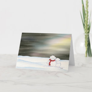 Polar Bears Card Feiertagskarte