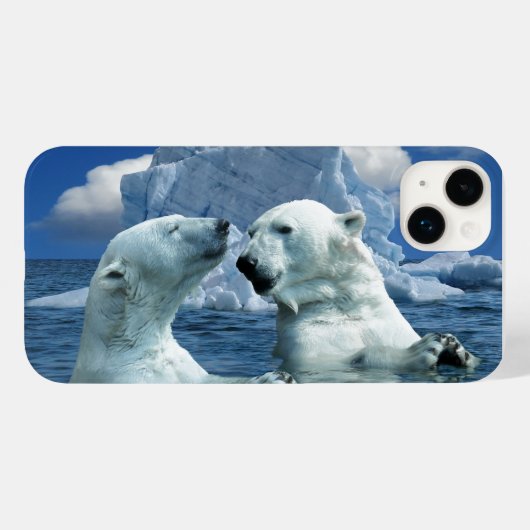 POLAR BEARS Case-Mate iPhone 14 Hülle (Rückseite (Horizontal))