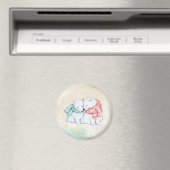 Polar Bears Couple Magnet (In Situ (Geschirrspüler))