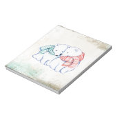 Polar Bears Couple Notizblock (Rotiert)
