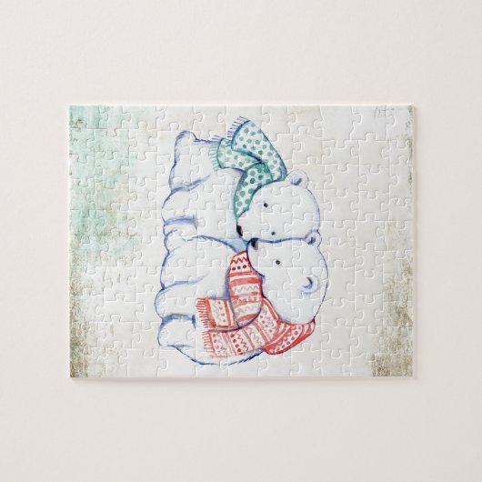 Polar Bears Couple Puzzle (Horizontal)