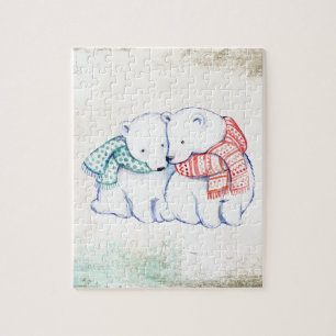Polar Bears Couple Puzzle