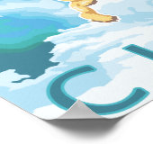 Polar Bears & Cub - Curry, Alaska Poster (Ecke)