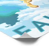 Polar Bears & Cub - Fairbanks, Alaska Poster (Ecke)