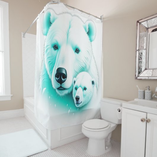 Polar Bears Duschvorhang (Beispiel)