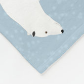 Polar Bears Fleece Blanket (Ecke)