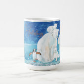 Polar Bears, Fox, Pinguin & Snowman Happy Kaffeetasse (Mittel)