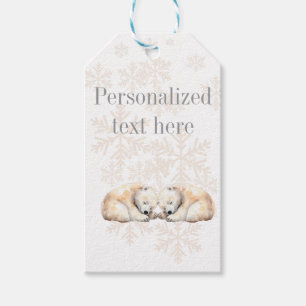 Polar Bears - Geschenk-Tag Geschenkanhänger