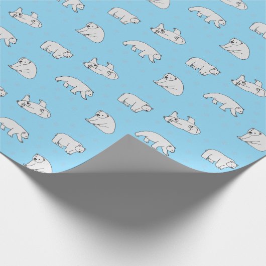 Polar Bears Geschenkpapier (Ecke)