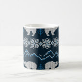 Polar Bears Gezwirntes Wintermuster Kaffeetasse (Mittel)