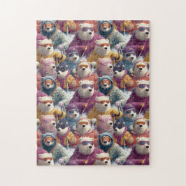 Polar Bears In Designer Ski Wear Puzzle