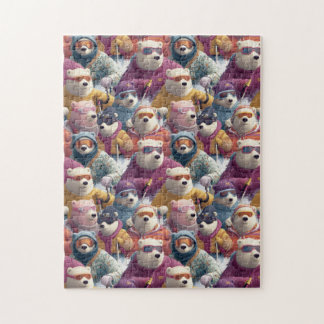 Polar Bears In Designer Ski Wear Puzzle