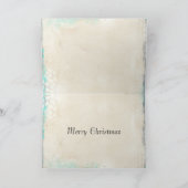 Polar Bears in Scarves Weihnachtskarte Feiertagskarte (Innenseite)