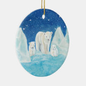 Polar Bears Keramik Ornament (Rechts)