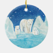 Polar Bears Keramik Ornament (Hinten)