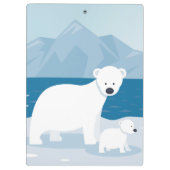 Polar Bears Klemmbrett (Rückseite)