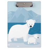 Polar Bears Klemmbrett (Vorderseite)
