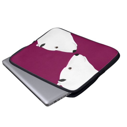Polar Bears Laptop Sleeve (Vorne Knopf)