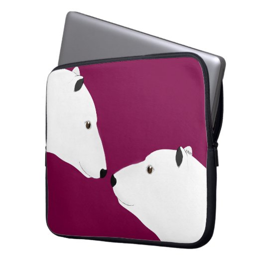 Polar Bears Laptop Sleeve (Vorderseite Links)