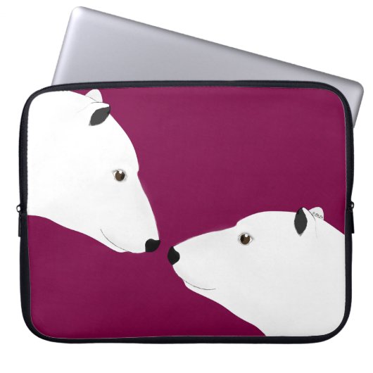 Polar Bears Laptop Sleeve (Vorderseite)