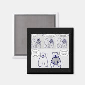 Polar Bears Magnet (Vorderseite/Rückseite)