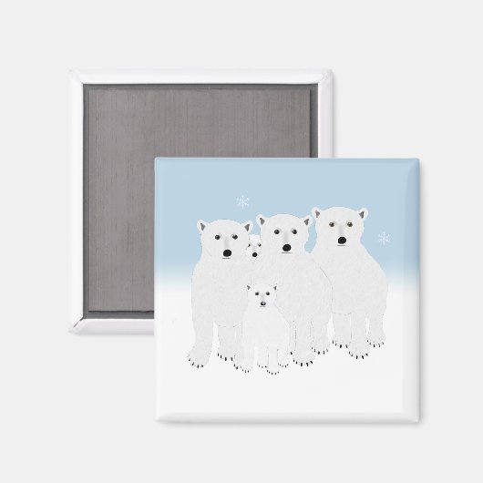 Polar Bears Magnet (Vorderseite/Rückseite)