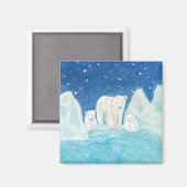 Polar Bears Magnet (Vorderseite/Rückseite)