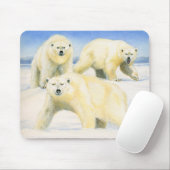Polar Bears Mousepad (Mit Mouse)