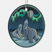 Polar Bears Ornament Personalisierte Bärengeschenk (Links)