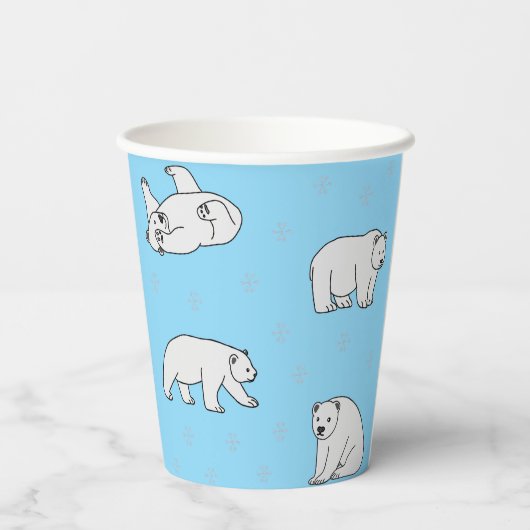 Polar Bears Pappbecher (Rückseite)