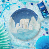 Polar Bears Pappteller (Party)