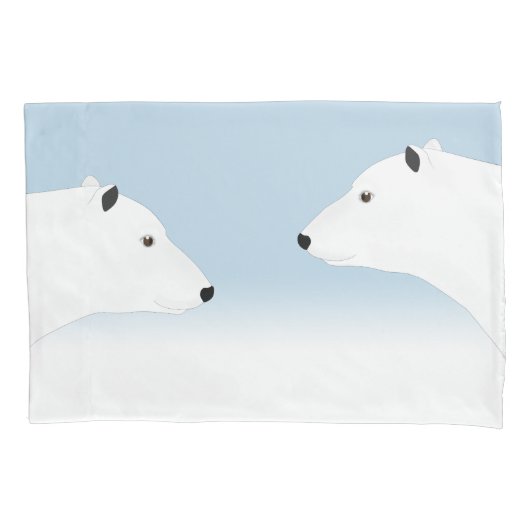 Polar Bears Pillowcase Kissenbezug (Vorderseite)