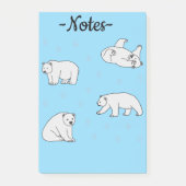 Polar Bears Post-it Klebezettel (Vorderseite)