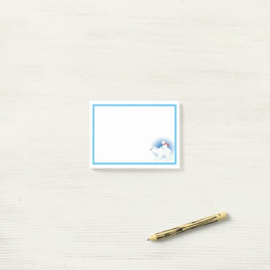Polar Bears Post-it Klebezettel (Auf Schreibtisch)