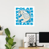 Polar Bears Poster (Heimbüro)