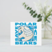 Polar Bears Postkarte (Stehend Vorderseite)