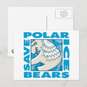 Polar Bears Postkarte (Vorne/Hinten)