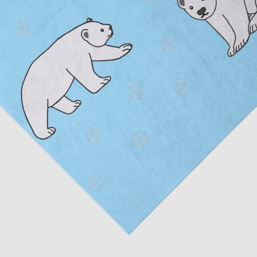 Polar Bears Seidenpapier (Detail)