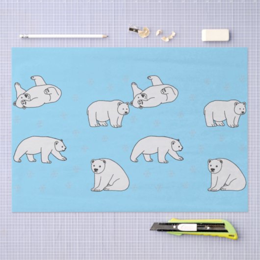 Polar Bears Seidenpapier (Handwerk)