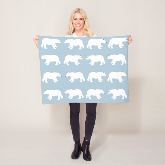 Polar Bears Small Fleece Blankon (Beispiel)