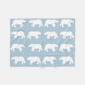 Polar Bears Small Fleece Blankon (Vorderseite (Horizontal))