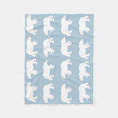 Polar Bears Small Fleece Blankon (Vorderseite)