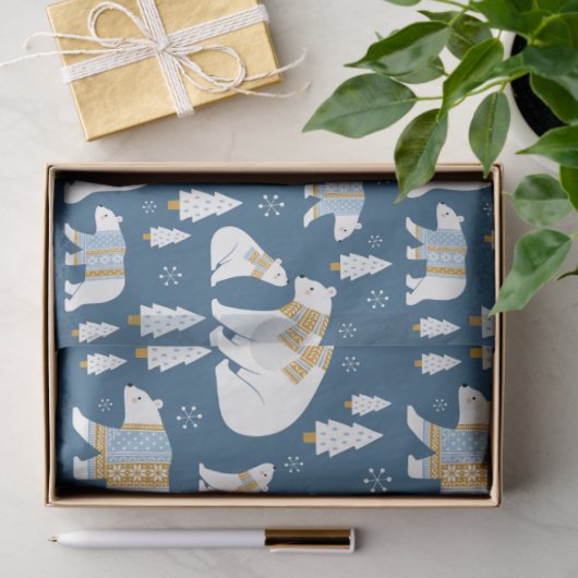 Polar Bears Tissue Paper Seidenpapier (Geschenk)