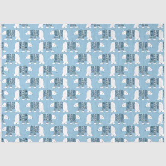 Polar Bears Tissue Paper Seidenpapier (Vorderseite)