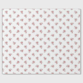 Polar Bears und Candy Canes Geschenkpapier (Flach)