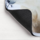 Polar Bears und zwei Naben Mousepad (Ecke)
