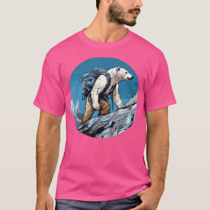 Polar Bears Wandern Bergsteigen Eisbär T-Shirt