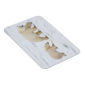 Polar Bears weiblich und zwei Knochen 2 Magnet (Rechte Seite)